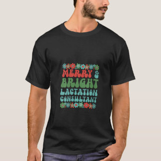 Vrouwen Heldere lactatie Consultant Christmas Lact T-shirt