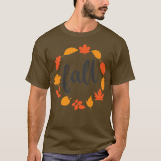Vrouwen Herfst, Herfst met bladeren, herfst T-shirt