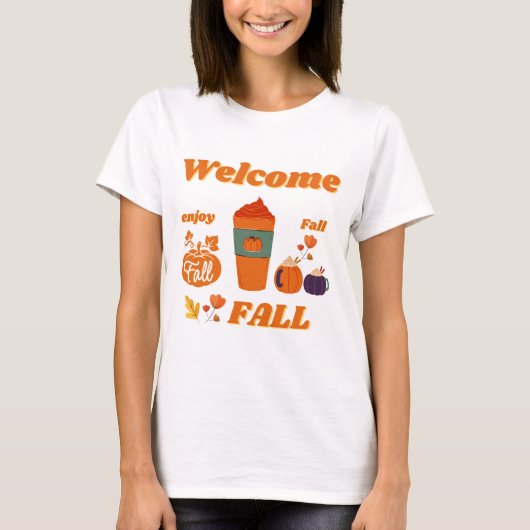 Vrouwen herfst seizoen t-shirt (Voorkant)