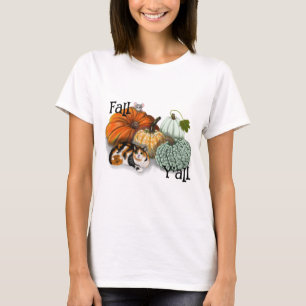 Vrouwen herfst y'all t-shirt, t-shirt