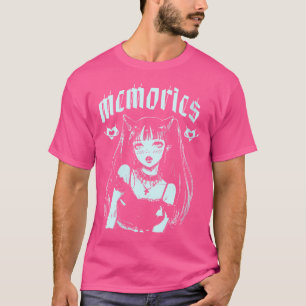 Vrouwen Herinneringen Gothic Rock Meisje Esthetisc T-shirt