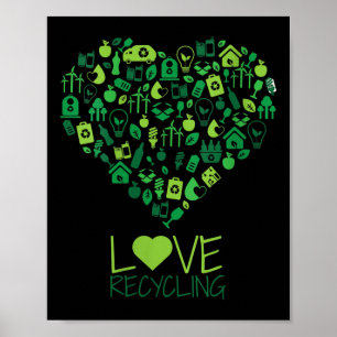 Vrouwen hernieuwbare energie & Recycling - Poster
