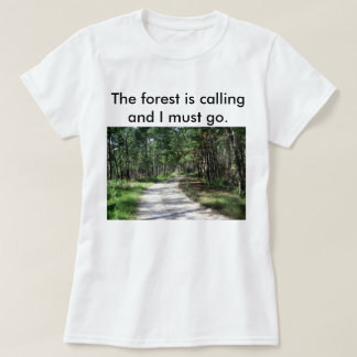 Vrouwen Het bos noemt t-shirt