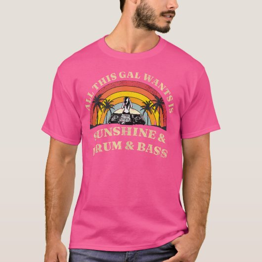Vrouwen Het enige wat dit meisje wil is Sunshine d T-shirt (Voorkant)