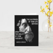 Vrouwen het geluk van je leven Marcus Aurelius Kaart (Gele Bloem)