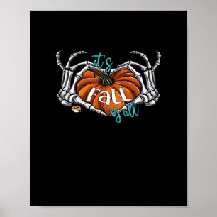 Vrouwen Het is Herfst Y'all Pompoen Kabouter Herfs Poster
