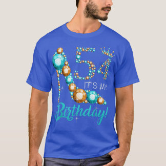 Vrouwen Het is mijn 54e schoenkroongelukkige 54e v T-shirt