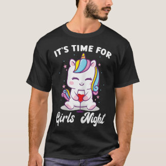 Vrouwen het is tijd voor meisjes's nachtfeest dame t-shirt
