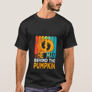 Vrouwen Het Man Achter De Pompoen Grappige Pap Hal T-shirt