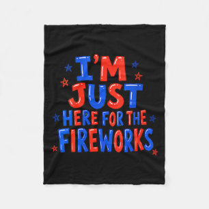 Vrouwen hier voor het vuurwerk Patriotisch Fleece Deken