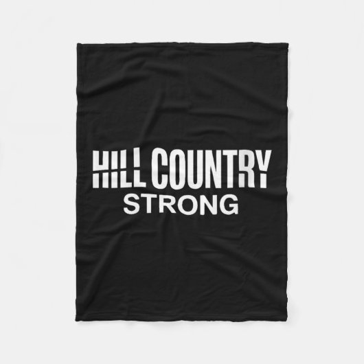 Vrouwen Hill Country Strong Texas Pride Quote V-ne Fleece Deken (Voorkant)