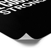 Vrouwen Hill Country Strong Texas Pride Quote V-ne Poster (Hoek)