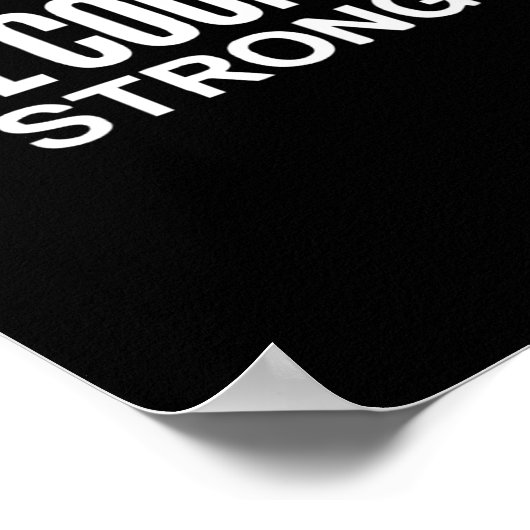 Vrouwen Hill Country Strong Texas Pride Quote V-ne Poster (Hoek)