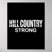 Vrouwen Hill Country Strong Texas Pride Quote V-ne Poster (Voorkant)