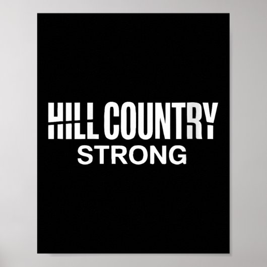Vrouwen Hill Country Strong Texas Pride Quote V-ne Poster (Voorkant)