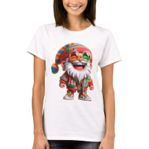 Vrouwen Ho-Ho-Ho Hippie Santa Vakantie T-shirt