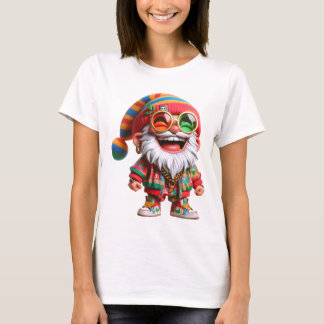 Vrouwen Ho-Ho-Ho Hippie Santa Vakantie T-shirt