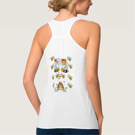 Vrouwen hommel tank top shirt (Achterkant)