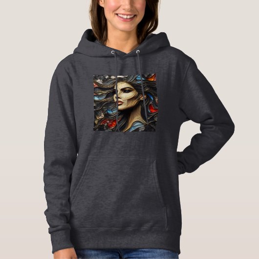 Vrouwen Hooded Sweatshirt Artwork 14 (Voorkant)