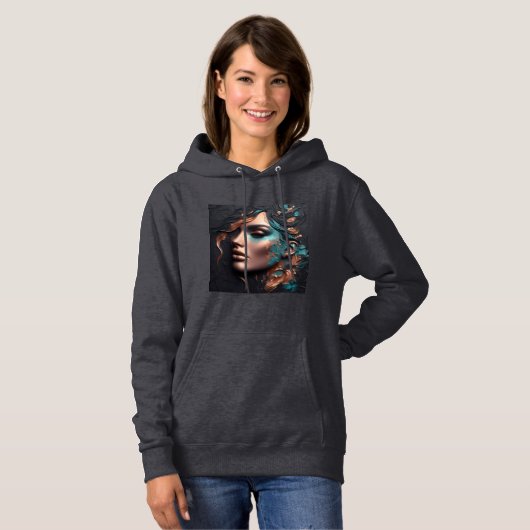 Vrouwen Hooded Sweatshirt Artwork 23 (Voorkant volledig)