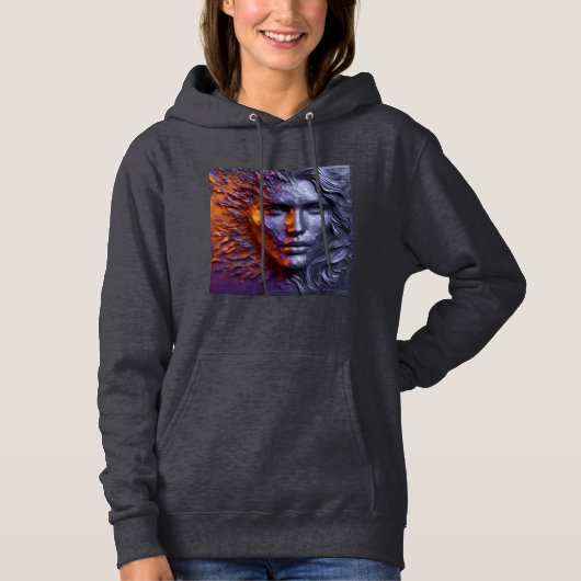 Vrouwen Hooded Sweatshirt Artwork 3 (Voorkant)