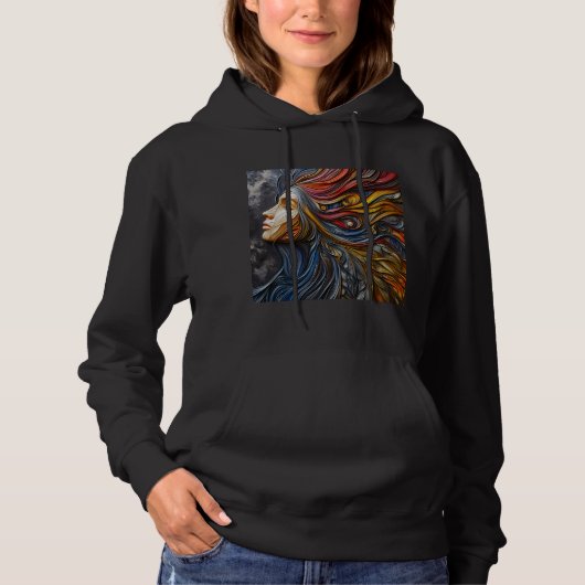 Vrouwen Hooded Sweatshirt Artwork 6 (Voorkant)
