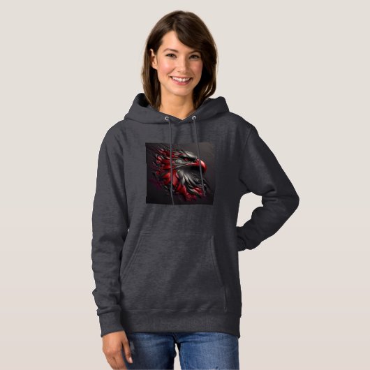 Vrouwen Hooded Sweatshirt Artwork 9 (Voorkant volledig)