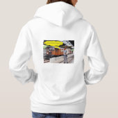 Vrouwen hoodie. Gelukkige Vaderdag. koe/dirigent Hoodie (Achterkant)