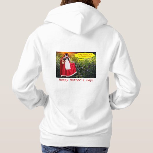 Vrouwen hoodie. Happy Moederdag. ragdollcat/li Hoodie (Achterkant)