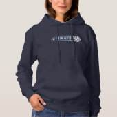 Vrouwen hoodie in de marine (Voorkant)