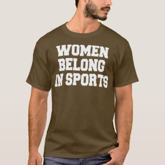 Vrouwen horen in de sport t-shirt