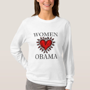 Vrouwen horen Obama T-shirt
