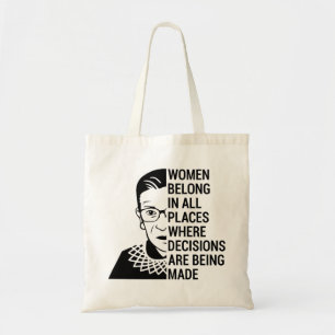 vrouwen horen thuis op alle plaatsen waar beslissi tote bag