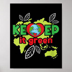 Vrouwen houden het groen - milieubescherming poster
