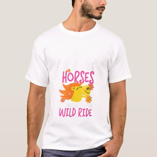 Vrouwen houden je paard wild rijden Schattige Hors T-shirt (Voorkant)