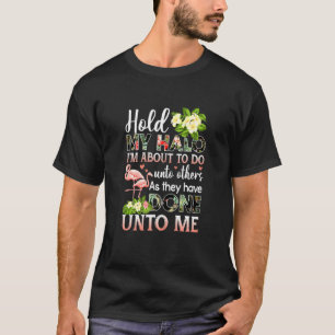 Vrouwen houden mijn halo op het punt om anderen te t-shirt