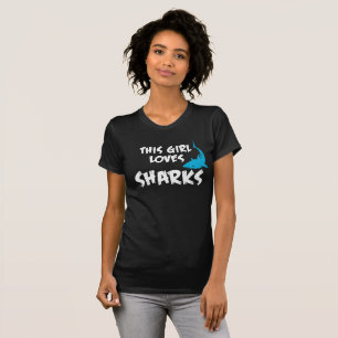 Vrouwen houden van haaien T-shirt