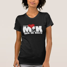 Vrouwen houden van Mannen in kilts T-shirt
