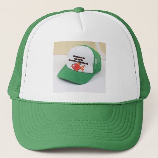 Vrouwen houden van mij Vissen Angst voor menselijk Trucker Pet (Voorkant)