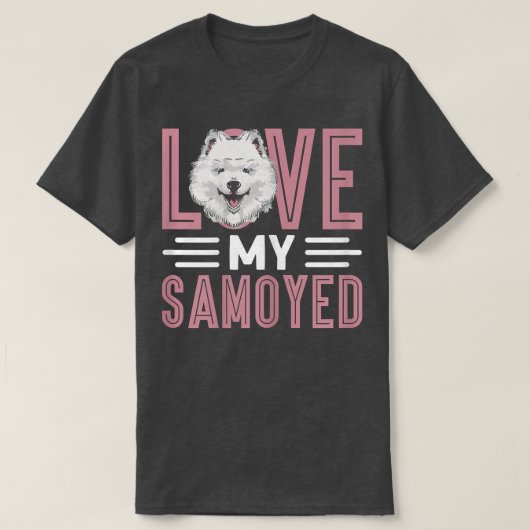 Vrouwen houden van mijn Samoyed Dog Eigenaar Samoy T-shirt (Design voorkant)
