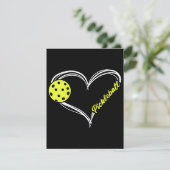 Vrouwen houden van pickleball - schattige pickleba informatiekaartje (Staand voorkant)