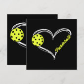 Vrouwen houden van pickleball - schattige pickleba kaart (Voorkant / Achterkant)