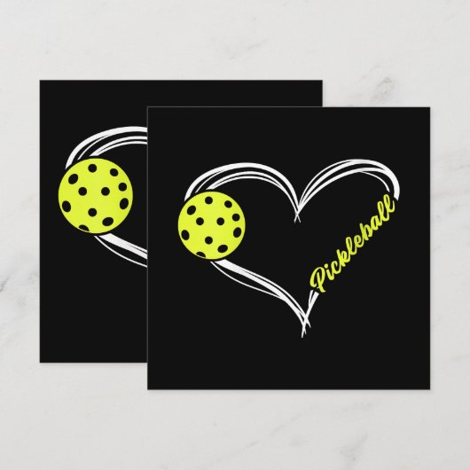 Vrouwen houden van pickleball - schattige pickleba kaart (Voorkant / Achterkant)