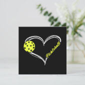 Vrouwen houden van pickleball - schattige pickleba kaart (Staand voorkant)