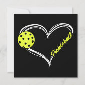 Vrouwen houden van pickleball - schattige pickleba kaart (Achterkant)