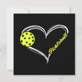Vrouwen houden van pickleball - schattige pickleba kaart (Voorkant)