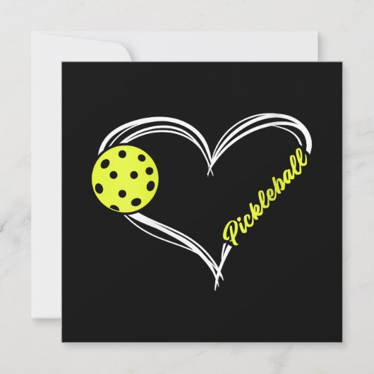 Vrouwen houden van pickleball - schattige pickleba kaart (Voorkant)