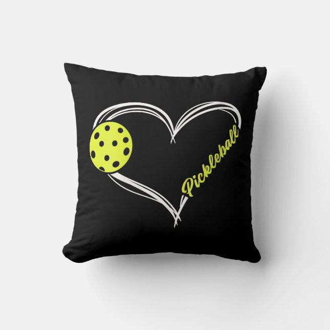 Vrouwen houden van pickleball - schattige pickleba kussen (Voorkant)