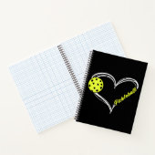 Vrouwen houden van pickleball - schattige pickleba notitieboek (Binnen)