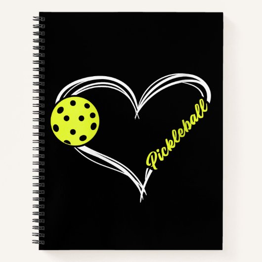 Vrouwen houden van pickleball - schattige pickleba notitieboek (Voorkant)